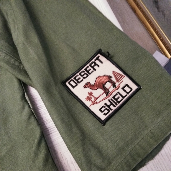 USA Army Shirt W/Appliques Sz M - Picture 2 of 8